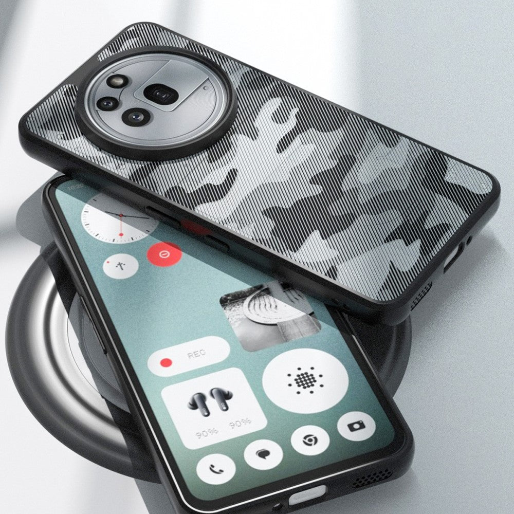 IBMRS for Nothing Phone (3a) Pro Mobile Cover Soft TPU + Hard PC Case with Wrist Strap (Precision Cutouts)