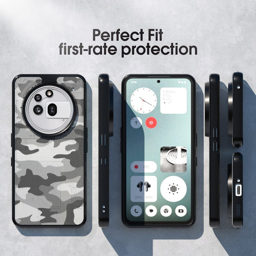 IBMRS for Nothing Phone (3a) Pro Mobile Cover Soft TPU + Hard PC Case with Wrist Strap (Precision Cutouts)