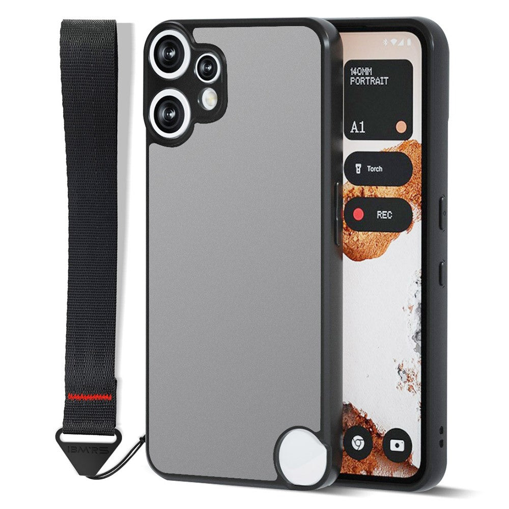 IBMRS for Nothing CMF Phone 2 Pro Mobile Cover Soft TPU + Hard PC Case with Wrist Strap (Precision Cutouts)