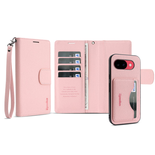 Google Pixel 10a Wallet-Handyhülle – HGUANCASE Standfunktion Abnehmbare Vintage-Leder- mit Handschlaufe