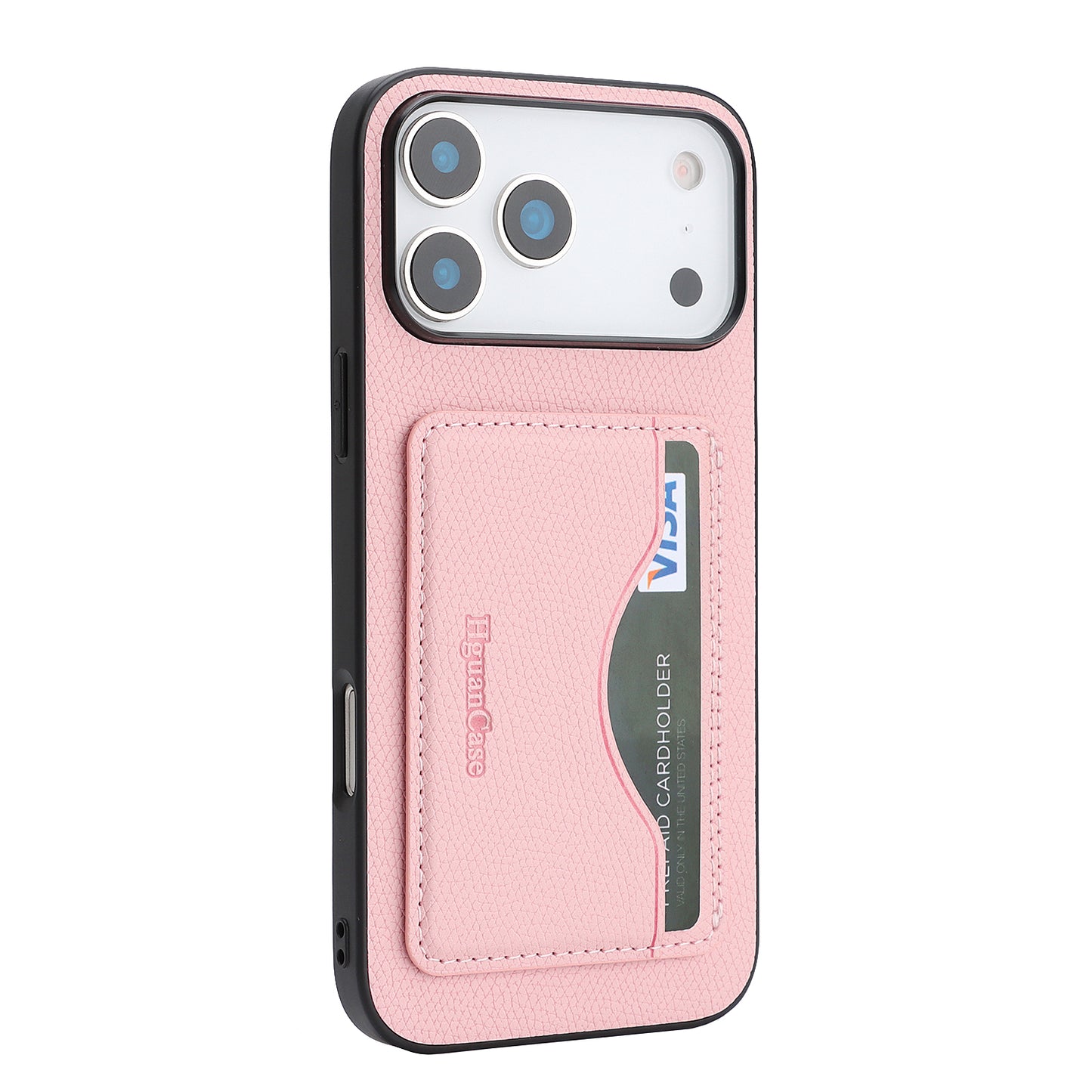 For iPhone 18 Pro / 17 Pro HGUANCASE Case Wallet Stand Detachable Vintage Leather Phone Cover with Wrist Strap