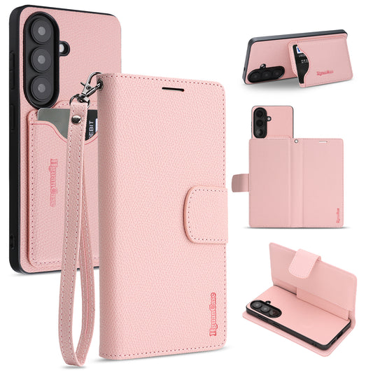 Galaxy S26 Wallet-Handyhülle – HGUANCASE Standfunktion Abnehmbare Vintage-Leder- mit Handschlaufe