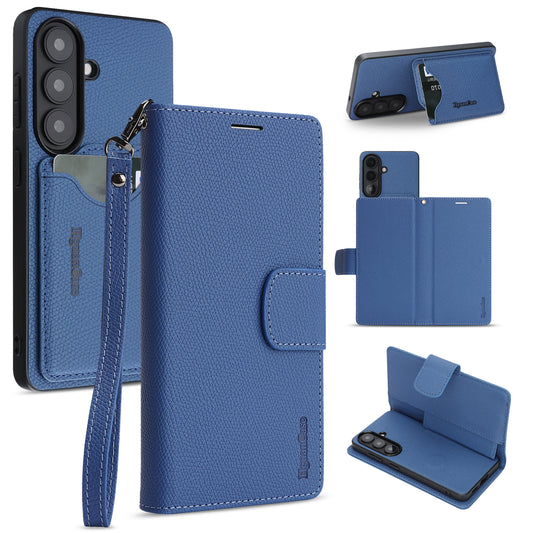 Galaxy S26 Wallet-Handyhülle – HGUANCASE Standfunktion Abnehmbare Vintage-Leder- mit Handschlaufe