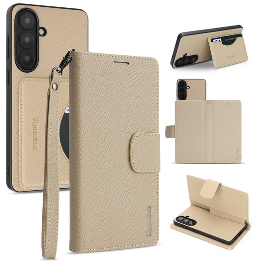 Galaxy A57 5G Wallet-Handyhülle – HGUANCASE Standfunktion Abnehmbare Vintage-Leder- mit Handschlaufe