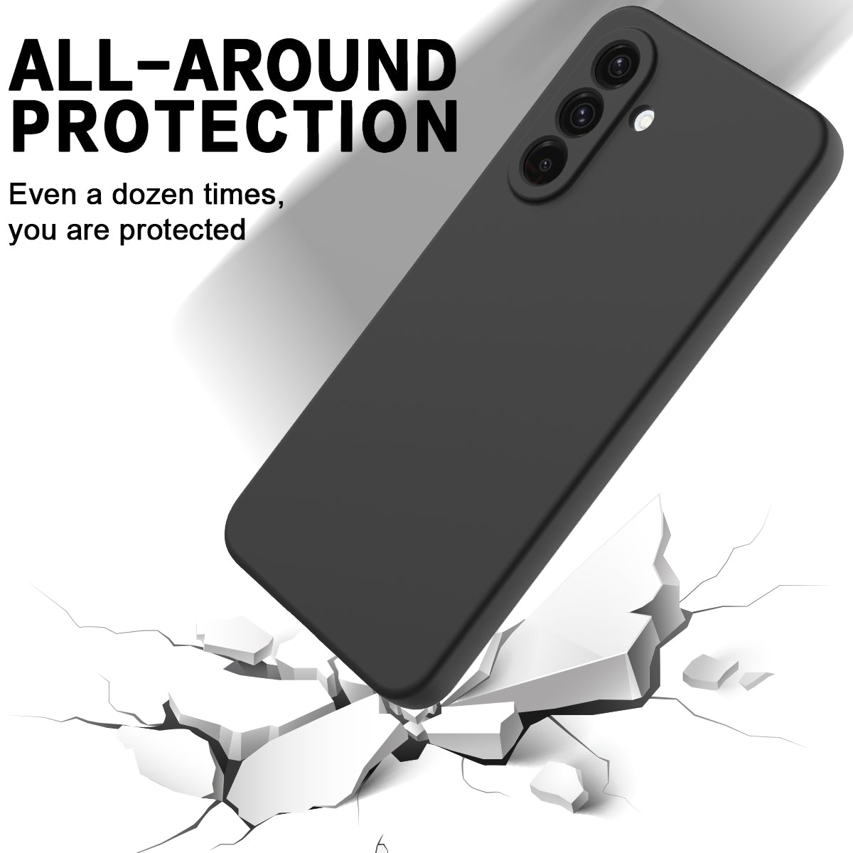 For Samsung Galaxy A27 5G Liquid Silicone Case Phone Back Cover with Hand Strap