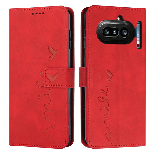 Nothing Phone (4a) Wallet-Handyhülle – Mit Aufdruck, hautfreundliches PU-Leder, Ständer, magnetischer Stoßschutz, mit Tragegurt