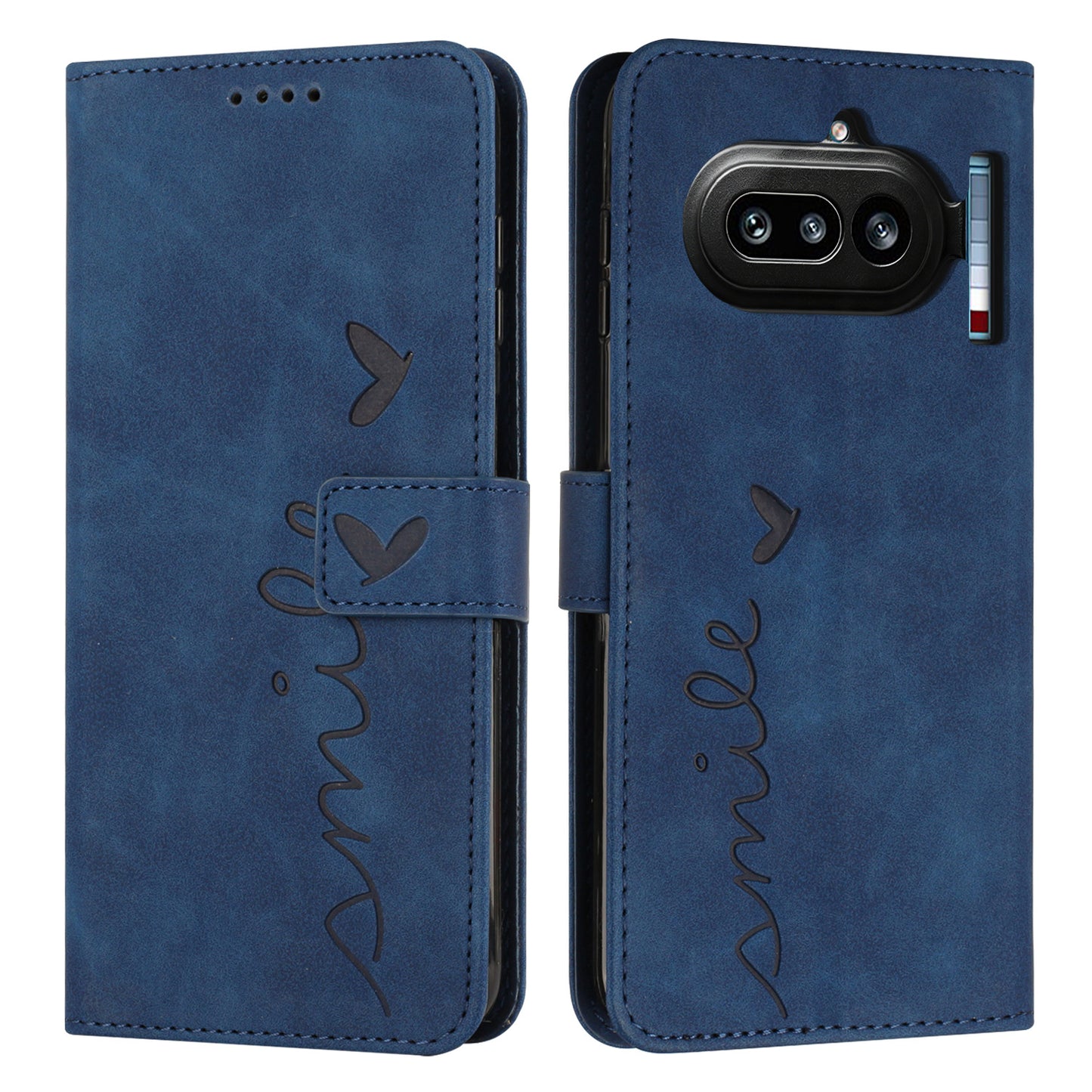 Nothing Phone (4a) Wallet-Handyhülle – Mit Aufdruck, hautfreundliches PU-Leder, Ständer, magnetischer Stoßschutz, mit Tragegurt