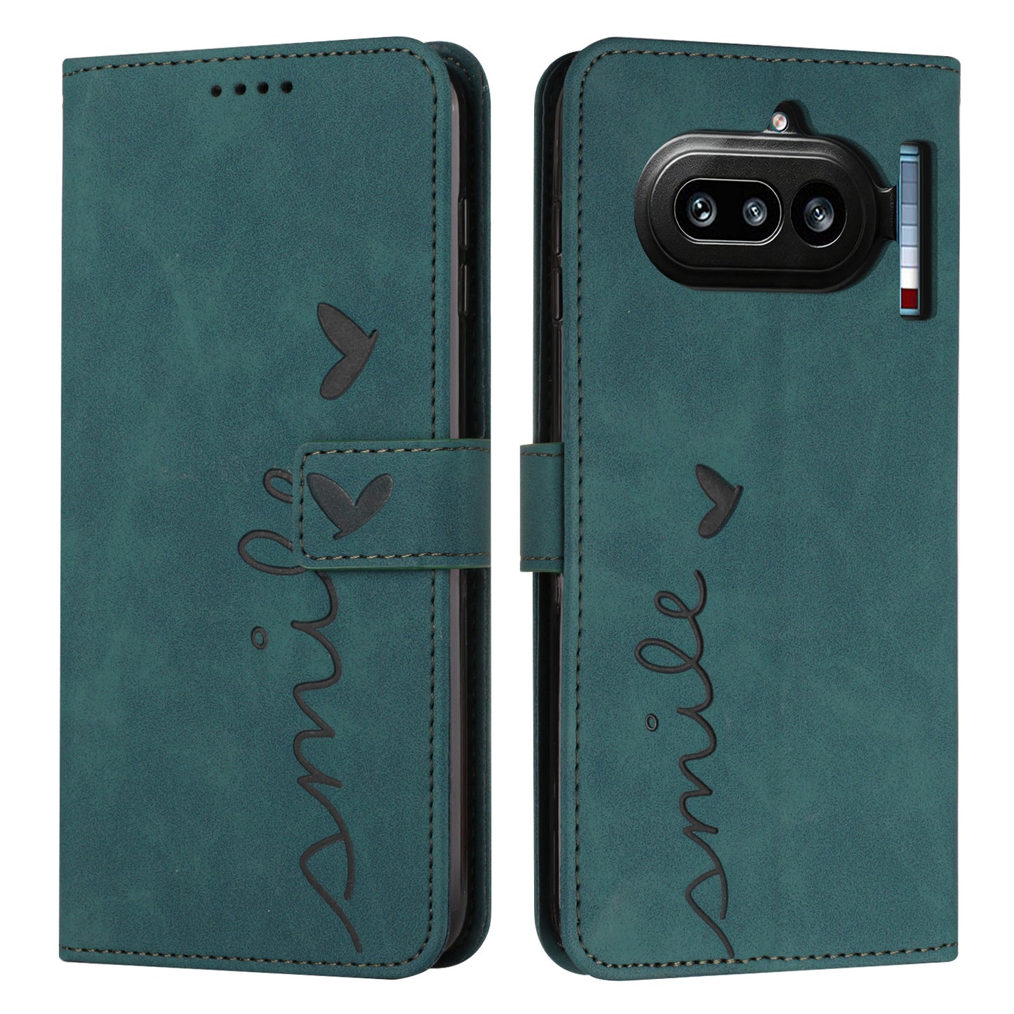Nothing Phone (4a) Wallet-Handyhülle – Mit Aufdruck, hautfreundliches PU-Leder, Ständer, magnetischer Stoßschutz, mit Tragegurt