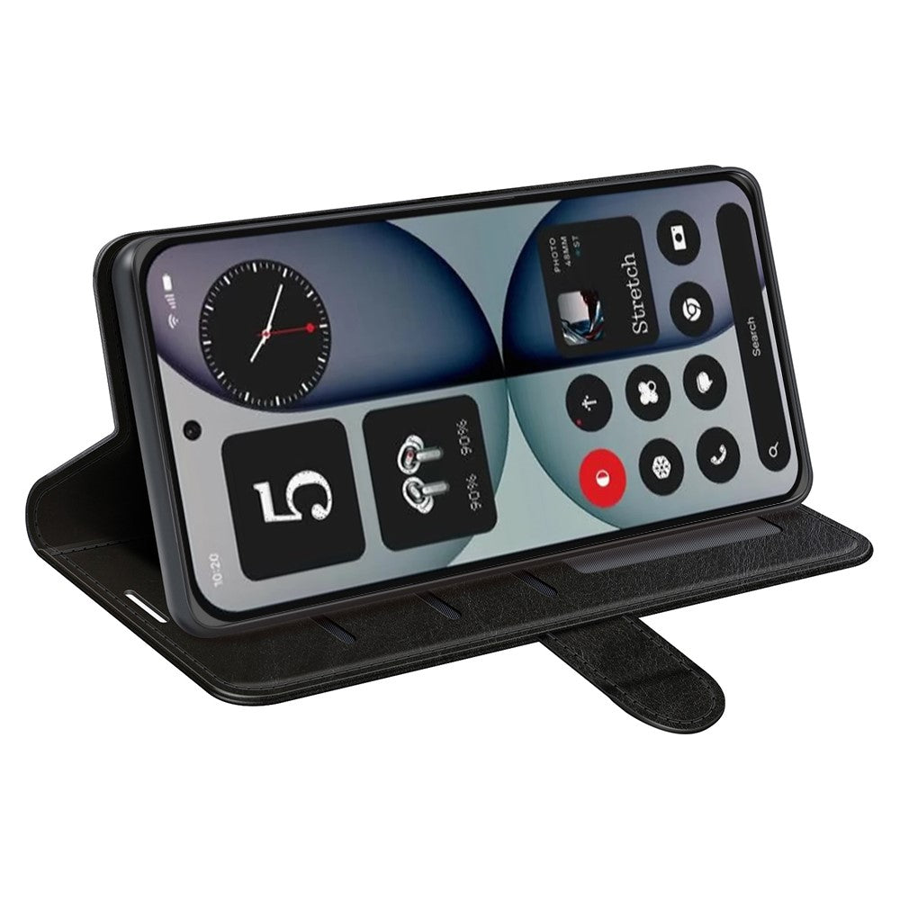 Nothing Phone (4a) Pro Wallet-Handyhülle – Aus strukturiertem PU-Leder & TPU, Klapphandyhülle