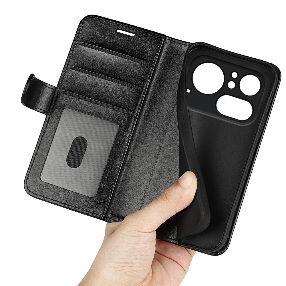 Nothing Phone (4a) Pro Wallet-Handyhülle – Aus strukturiertem PU-Leder & TPU, Klapphandyhülle