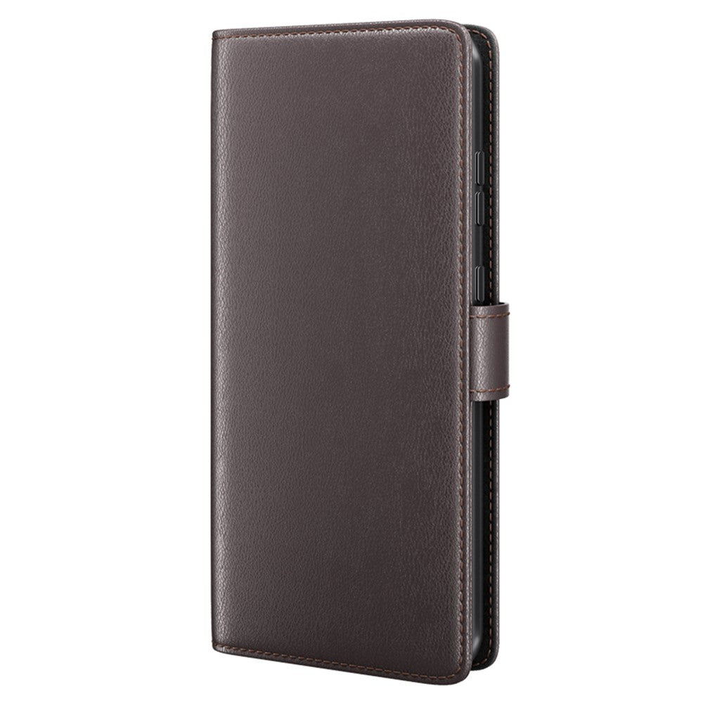 Nothing Phone (4a) Wallet-Handyhülle – Aus echtem Spaltleder, mit integriertem Ständer