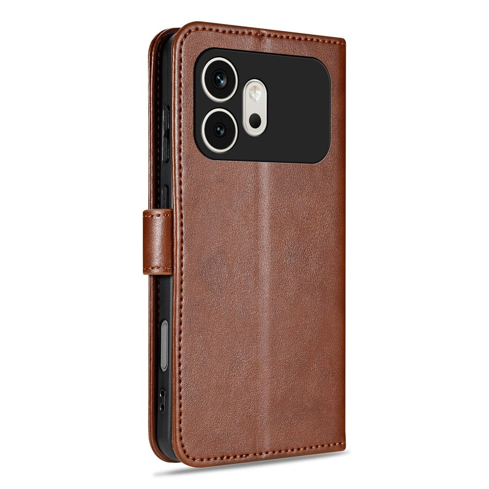 AZNS For Honor 600 5G Case Anti-Scratch PU Leather Stand Wallet Phone Cover