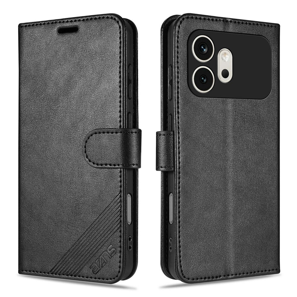 AZNS For Honor 600 5G Case Anti-Scratch PU Leather Stand Wallet Phone Cover
