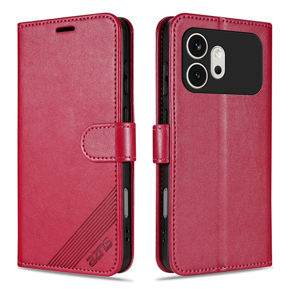 AZNS For Honor 600 5G Case Anti-Scratch PU Leather Stand Wallet Phone Cover