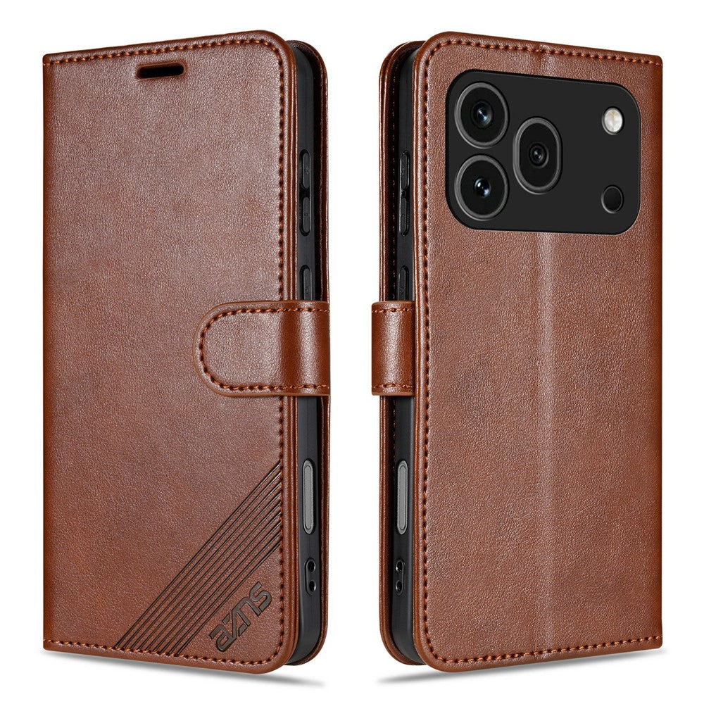 AZNS For Honor 600 Pro 5G Case Anti-Scratch PU Leather Stand Wallet Phone Cover