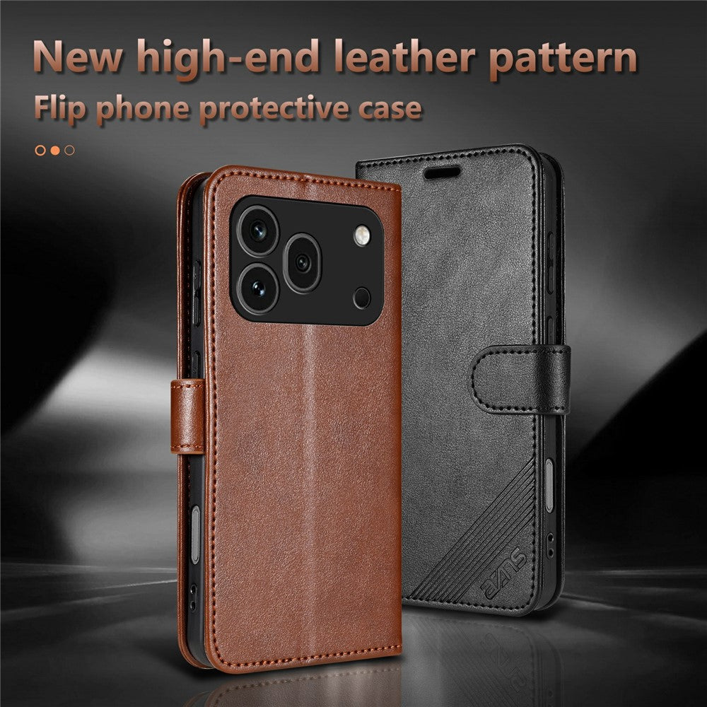 AZNS For Honor 600 Pro 5G Case Anti-Scratch PU Leather Stand Wallet Phone Cover