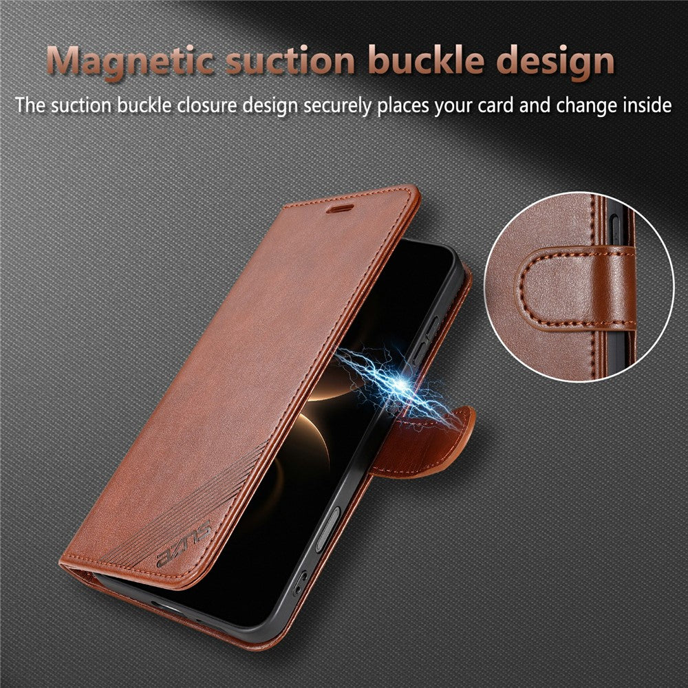 AZNS For Honor 600 Pro 5G Case Anti-Scratch PU Leather Stand Wallet Phone Cover
