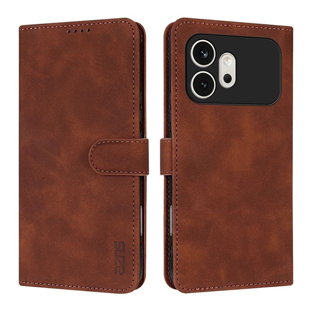 AZNS For Honor 600 5G Case PU Leather Wallet Phone Cover