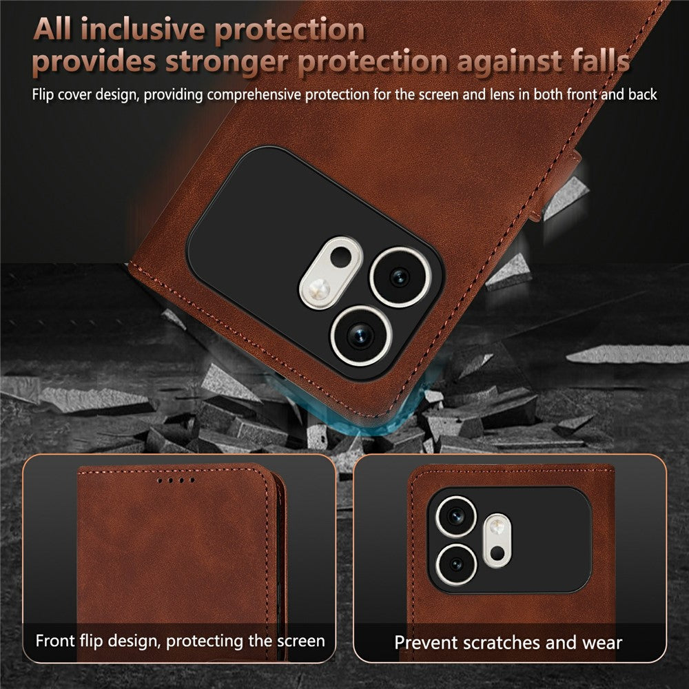 AZNS For Honor 600 5G Case PU Leather Wallet Phone Cover