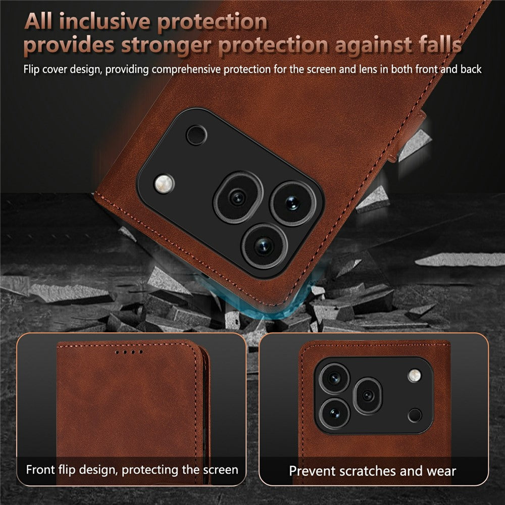 AZNS For Honor 600 Pro 5G Case PU Leather Wallet Phone Cover