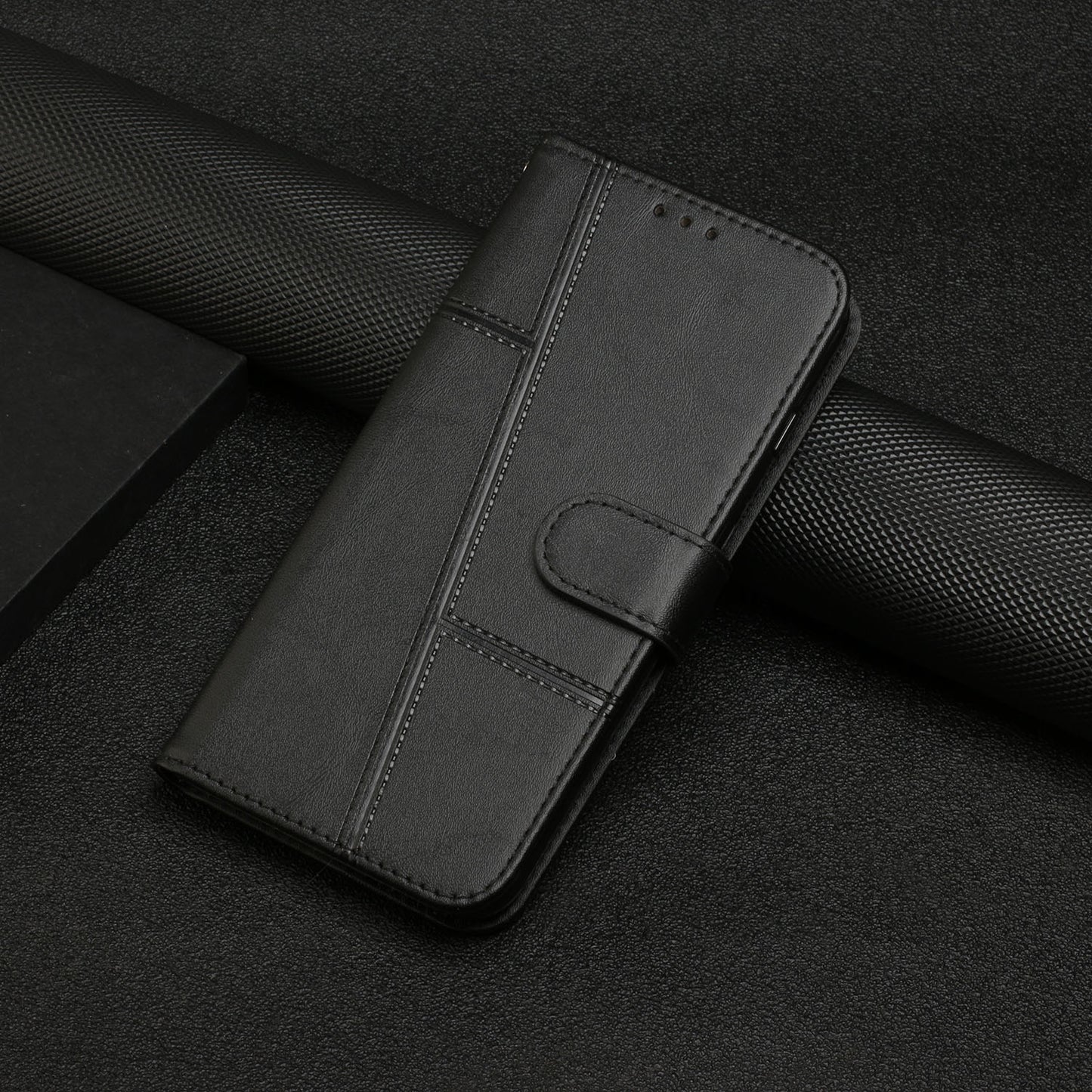 Nothing Phone (4a) Pro Wallet-Handyhülle – Schutzhülle aus PU-Leder, mit Ziernähten, Magnetverschluss, Standfunktion & Handschlaufe