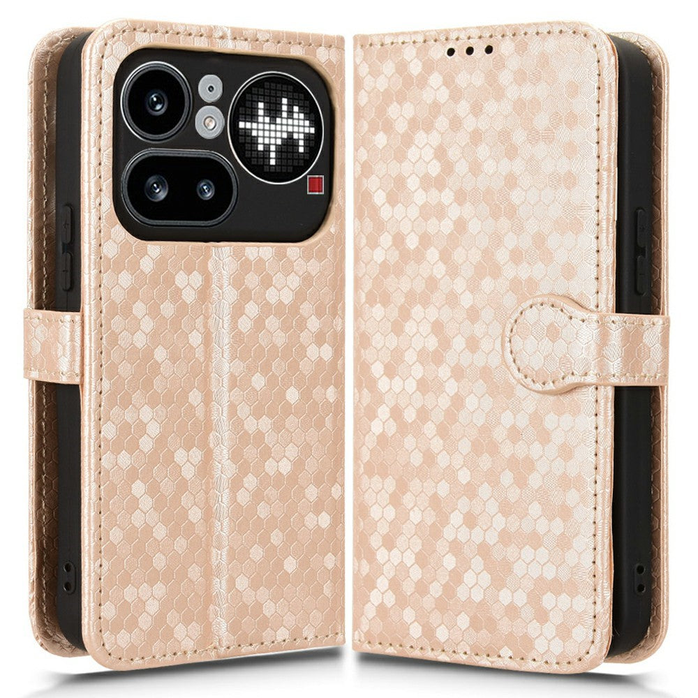 Nothing Phone (4a) Pro Wallet-Handyhülle – Mit Magnetverschluss & Punktmuster