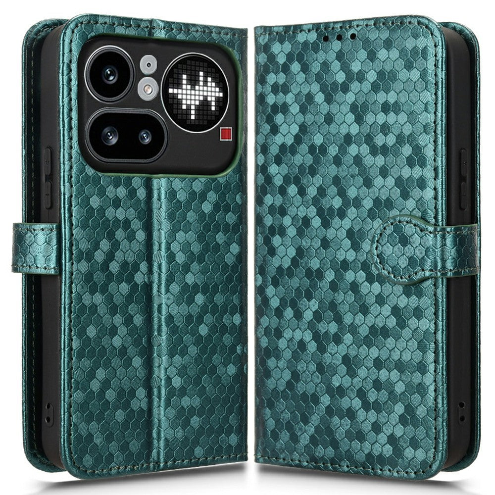 Nothing Phone (4a) Pro Wallet-Handyhülle – Mit Magnetverschluss & Punktmuster