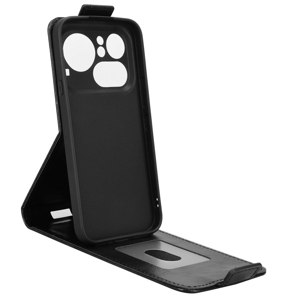 For Nothing Phone (4a) Pro Stand Case Magnetic Clasp Vertical Flip Leather Phone Cover with Card Holder