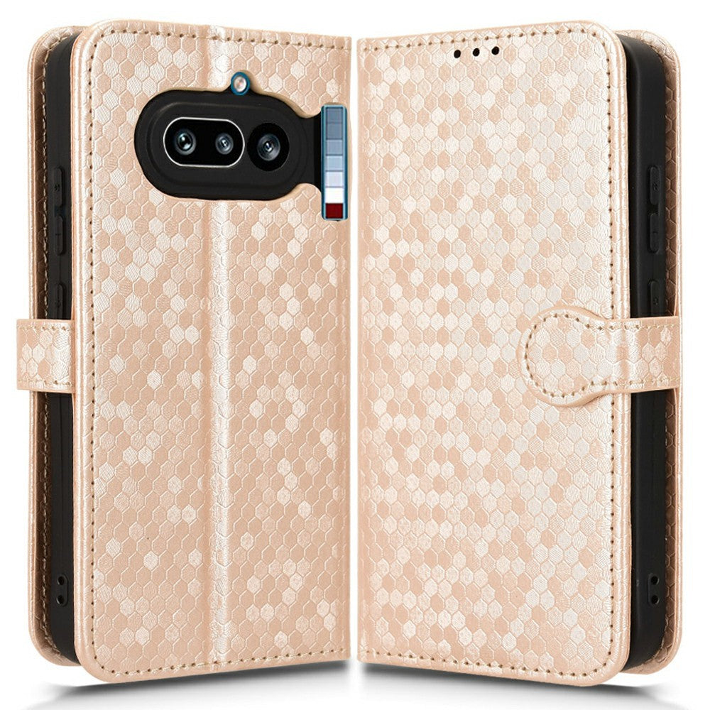 Nothing Phone (4a) Wallet-Handyhülle – Mit Magnetverschluss & Punktmuster