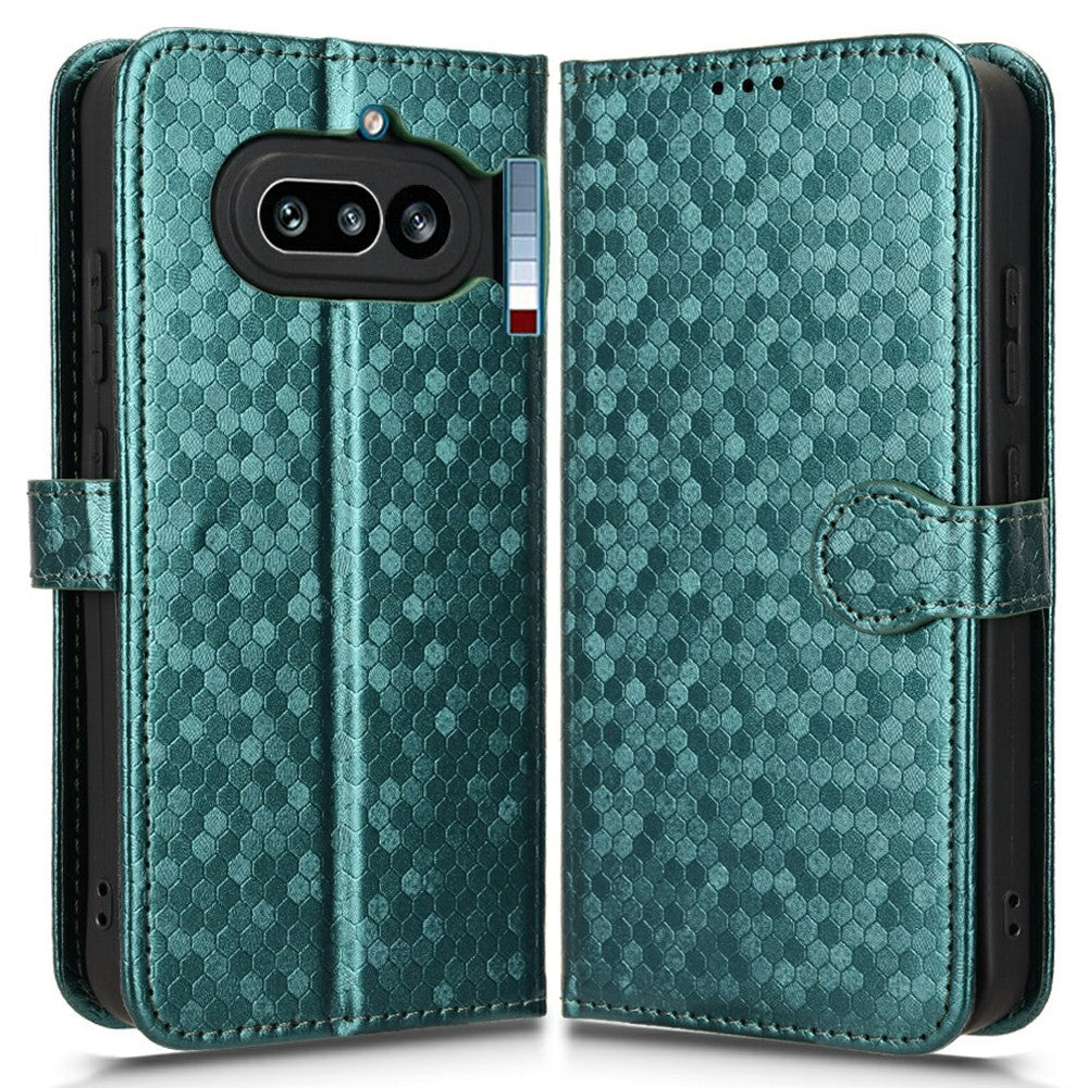 Nothing Phone (4a) Wallet-Handyhülle – Mit Magnetverschluss & Punktmuster