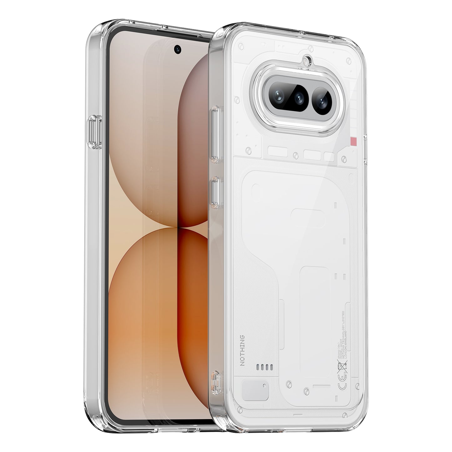 Nothing Phone (4a) Transparente Handyhülle – Aus TPU & Acryl, mit Schutzglasfolie