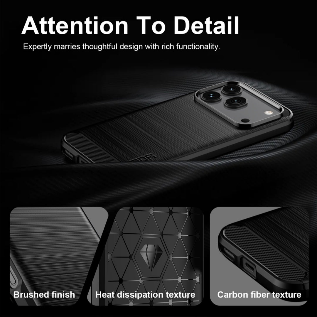 MOFI for Honor 600 Pro 5G / Honor 600 5G Back Cover  Brushed Texture Carbon Fiber Soft TPU Case
