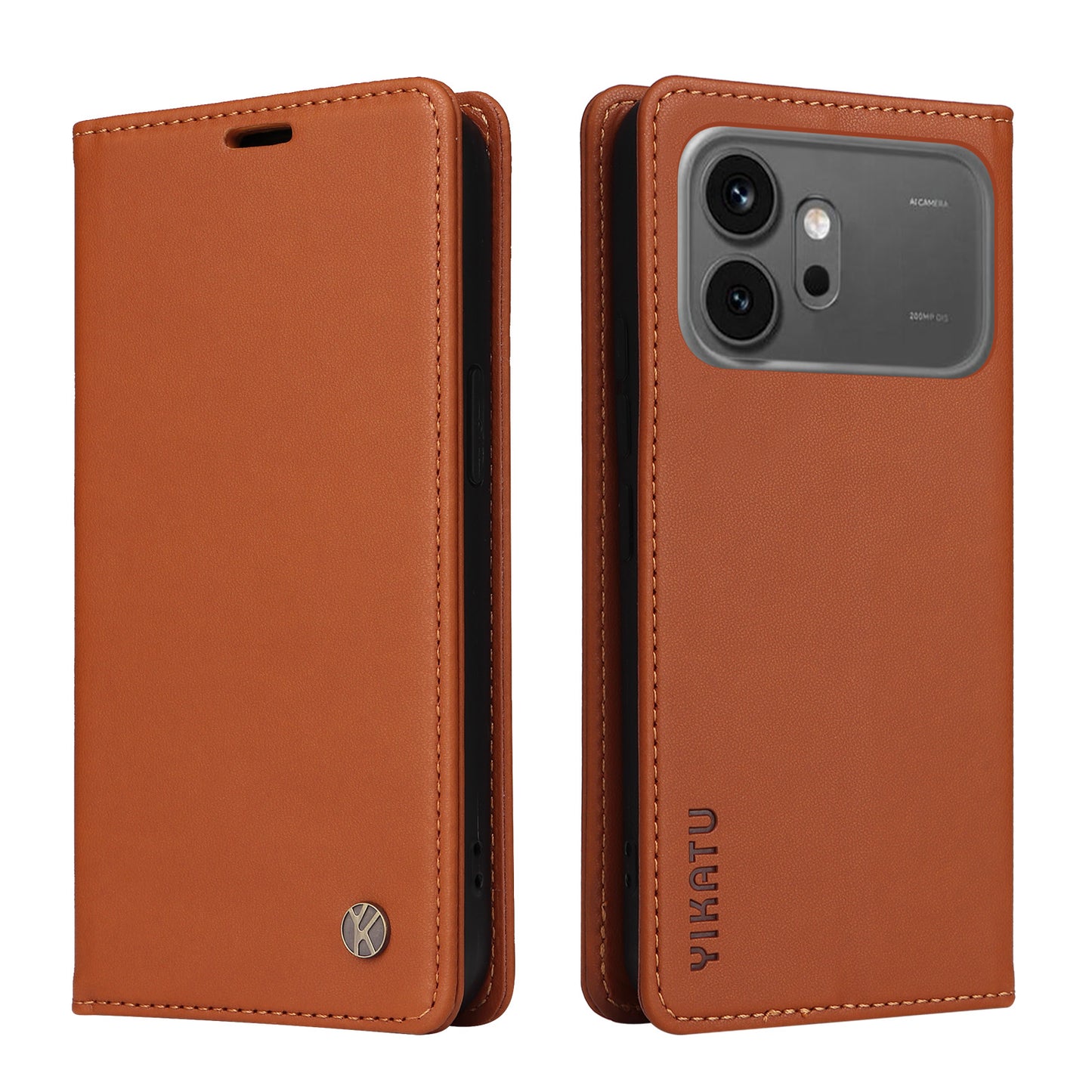 YIKATU for Honor 600 Pro 5G / Honor 600 5G YK-001 Phone Cases Magnetic Closure PU Leather Mobile Cover