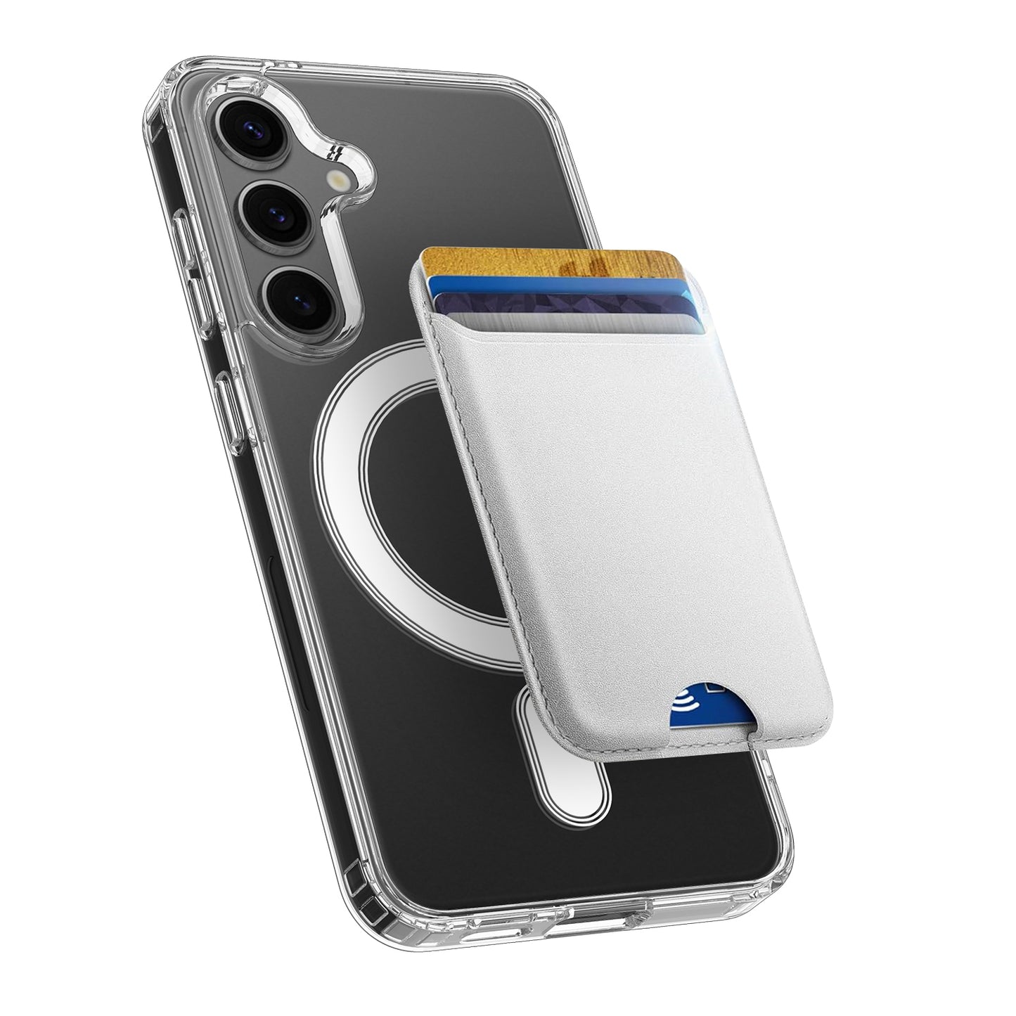 For Samsung Galaxy A27 5G Clear Phone Magnetic Case TPU + Acrylic Back Cover