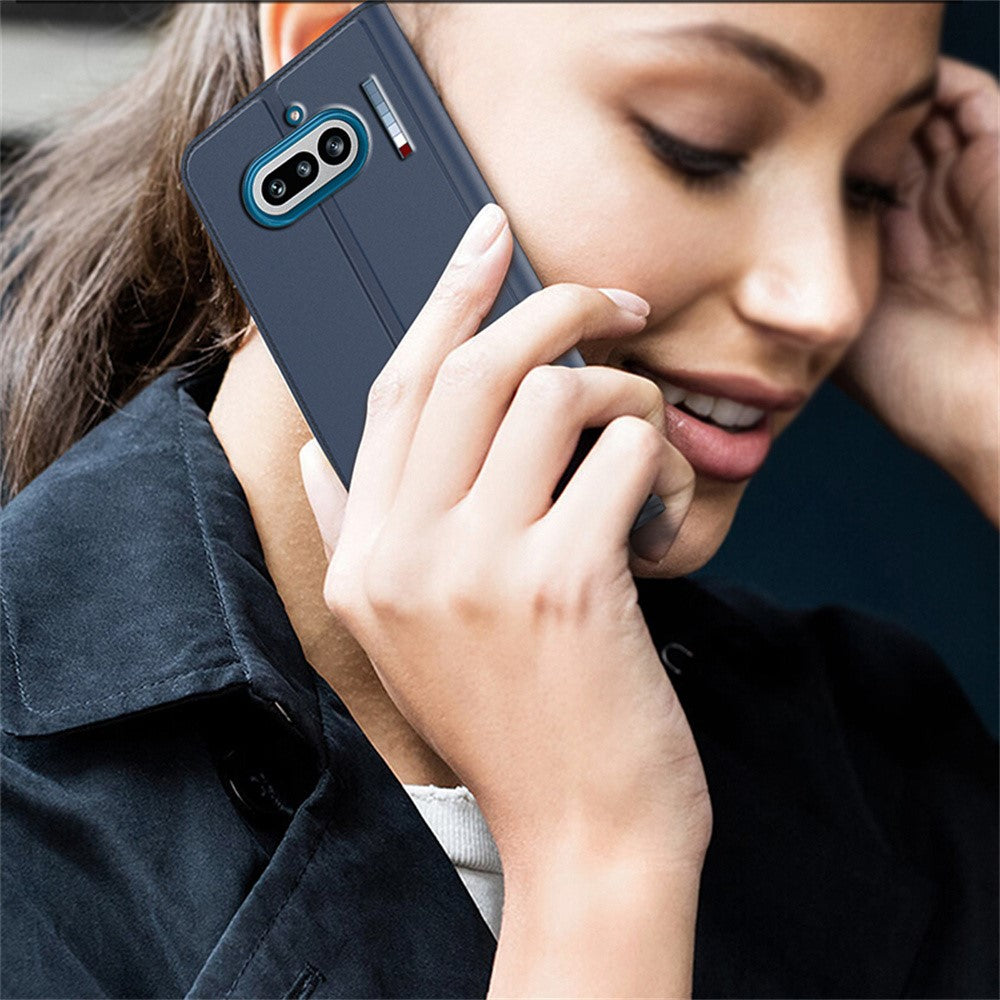 Nothing Phone (4a) Wallet-Handyhülle – Aus PU-Leder mit Kartenhalter, Ständer & Magnetverschluss