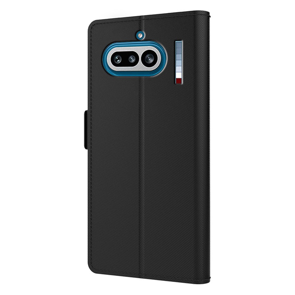 Nothing Phone (4a) Wallet-Handyhülle – Aus PU-Leder mit Ständer, Kartenhalter & Spiegel
