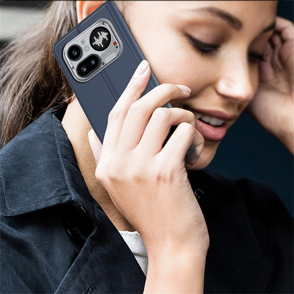 Nothing Phone (4a) Pro Wallet-Handyhülle – Aus PU-Leder mit Kartenhalter, Ständer & Magnetverschluss
