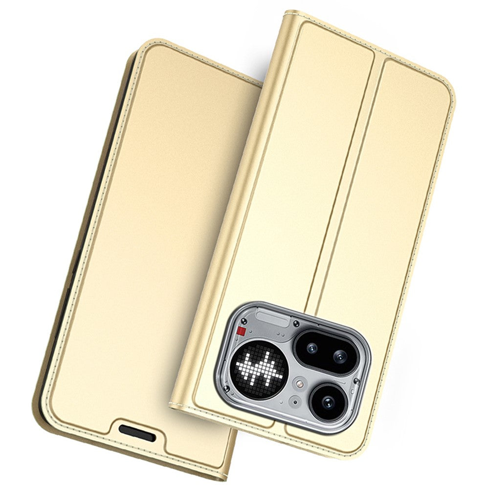 Nothing Phone (4a) Pro Wallet-Handyhülle – Aus PU-Leder mit Kartenhalter, Ständer & Magnetverschluss