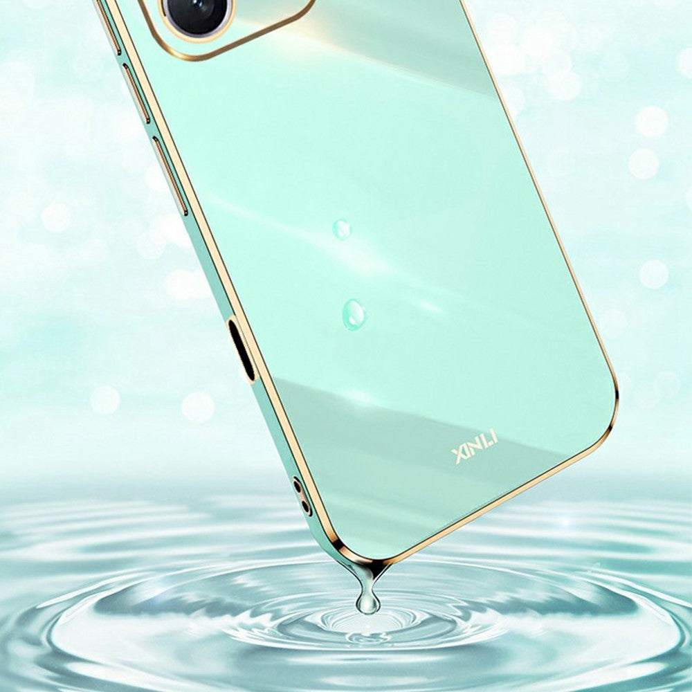 XINLI For Honor 600 Lite 5G Case TPU Phone Cover with Electroplating Frame