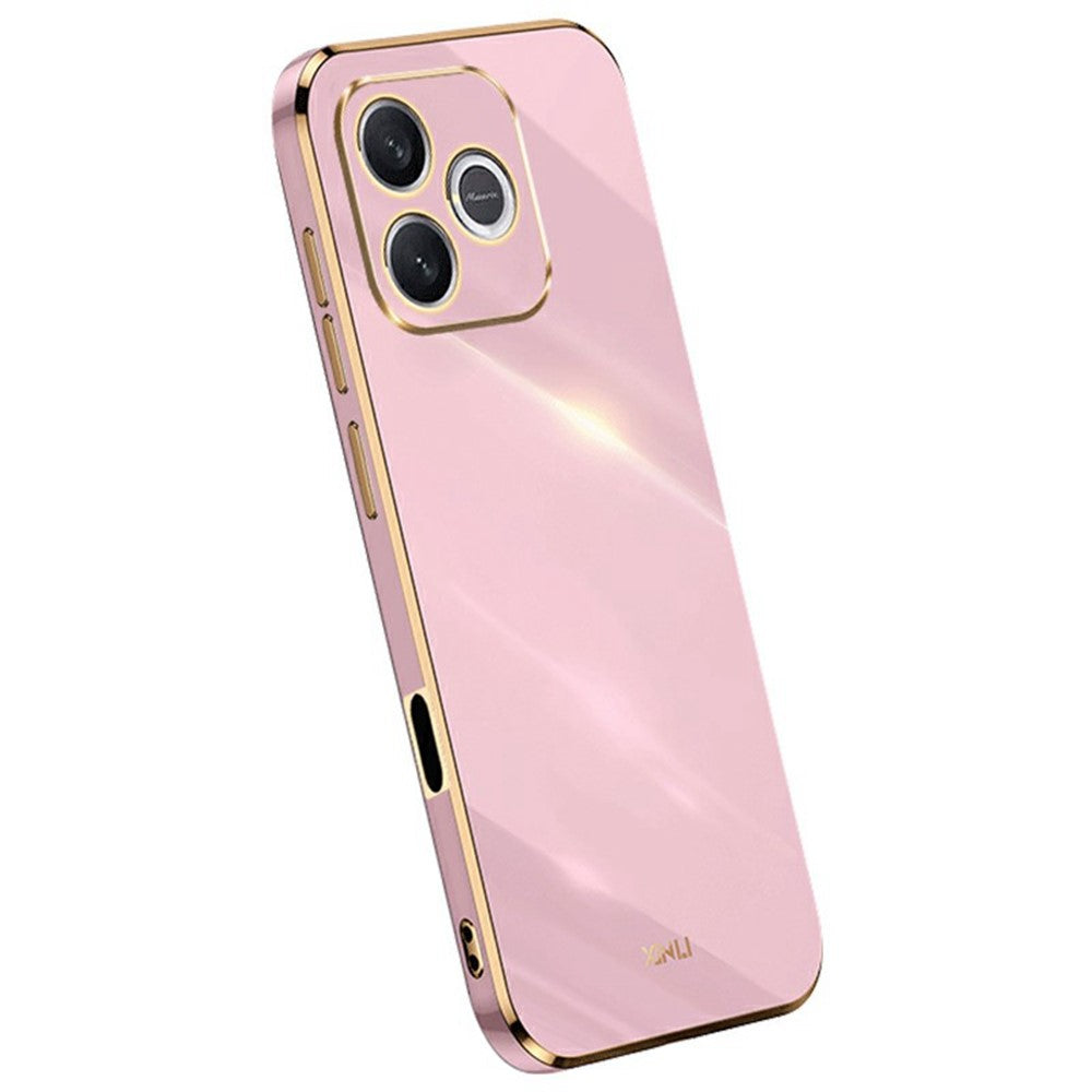 XINLI For Honor 600 Lite 5G Case TPU Phone Cover with Electroplating Frame