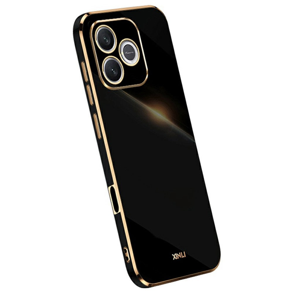 XINLI For Honor 600 Lite 5G Case TPU Phone Cover with Electroplating Frame