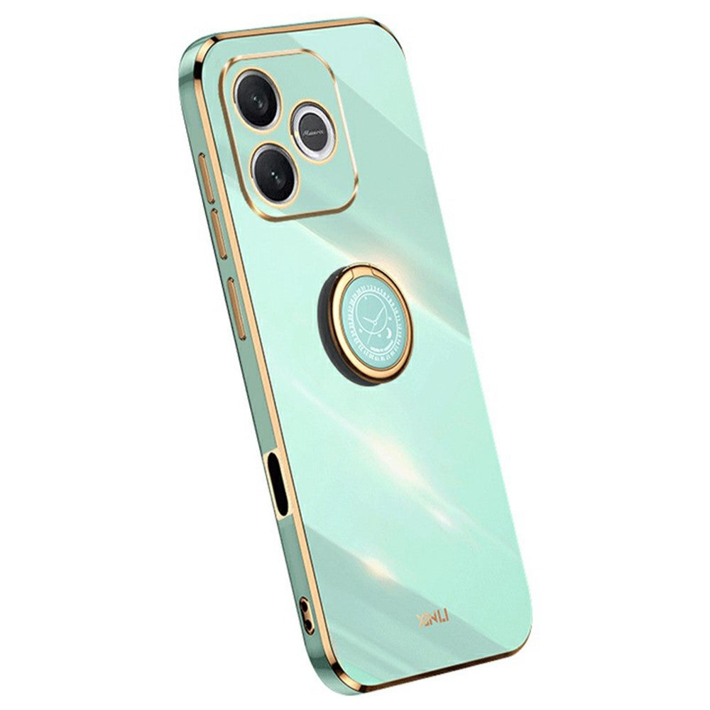 Honor 600 Lite 5G Handyhülle – Galvanisierte TPU-Rückseite, kratzfest, mit Ringständer