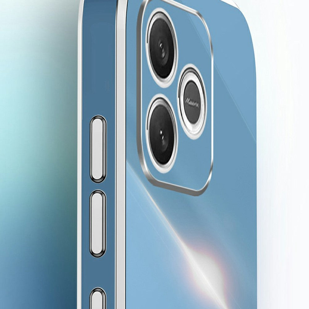 Honor 600 Lite 5G Handyhülle – Galvanisierte TPU-Rückseite, kratzfest, mit Ringständer