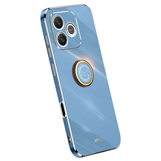 Honor 600 Lite 5G Handyhülle – Galvanisierte TPU-Rückseite, kratzfest, mit Ringständer