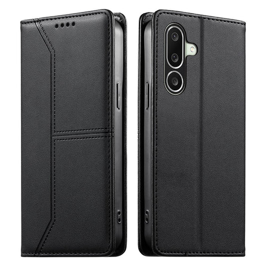 For Samsung Galaxy A27 5G Wallet Stand Case Line Splicing TPU PU Leather Phone Cover