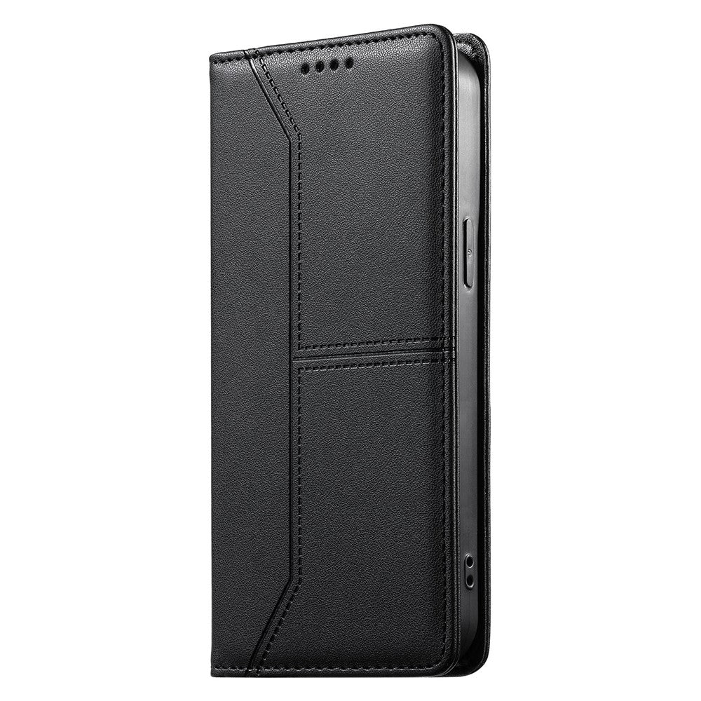 For Samsung Galaxy A27 5G Wallet Stand Case Line Splicing TPU PU Leather Phone Cover