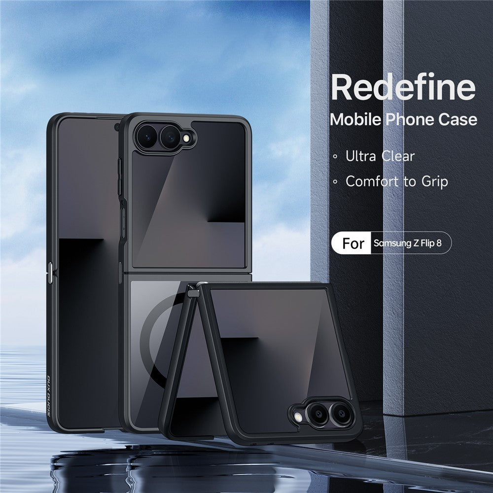 DUX DUCIS Aimo Series For Samsung Galaxy Z Flip8 Magnetic Case PC + TPU Clear Back Phone Cover (REACH Certification)