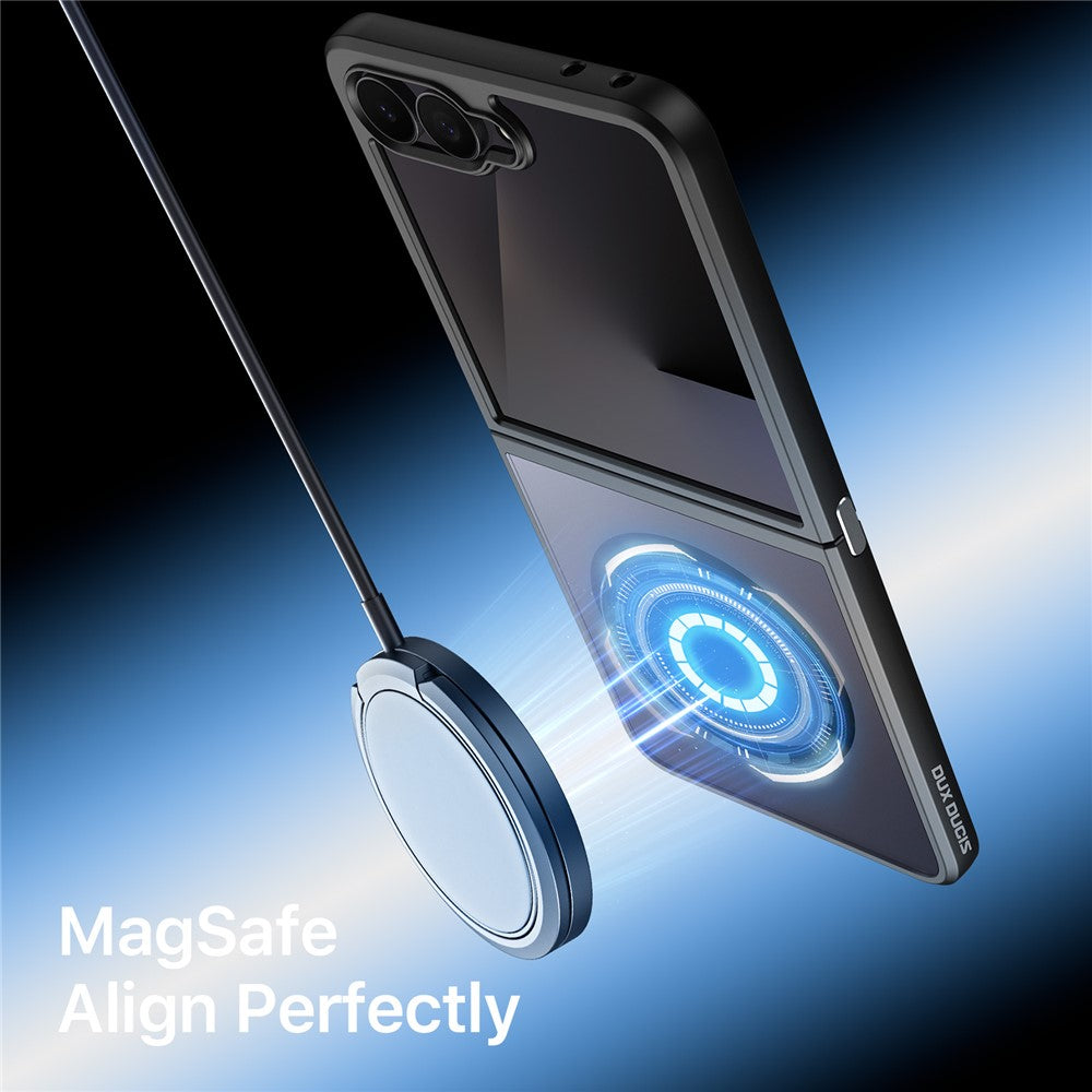 DUX DUCIS Aimo Series For Samsung Galaxy Z Flip8 Magnetic Case PC + TPU Clear Back Phone Cover (REACH Certification)