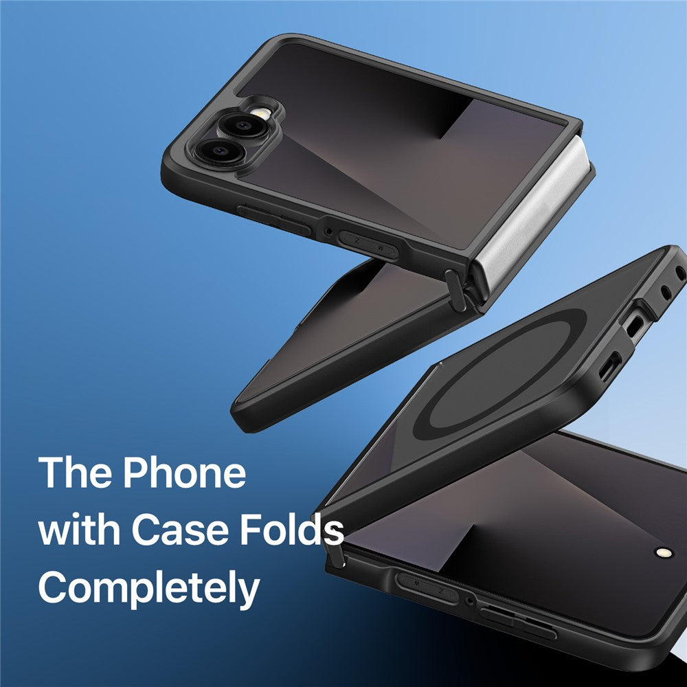 DUX DUCIS Aimo Series For Samsung Galaxy Z Flip8 Magnetic Case PC + TPU Clear Back Phone Cover (REACH Certification)
