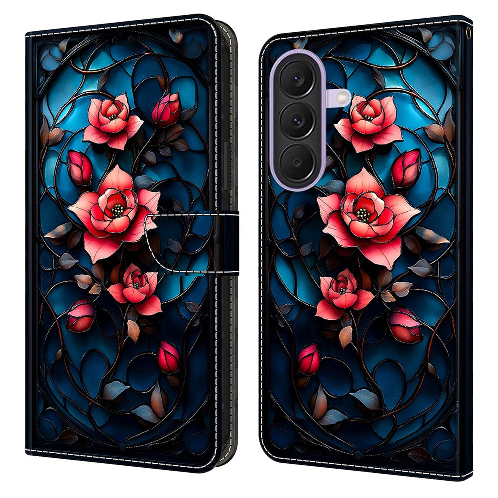 For Samsung Galaxy A27 5G Wallet Stand Case Pattern Printing Leather Phone Cover